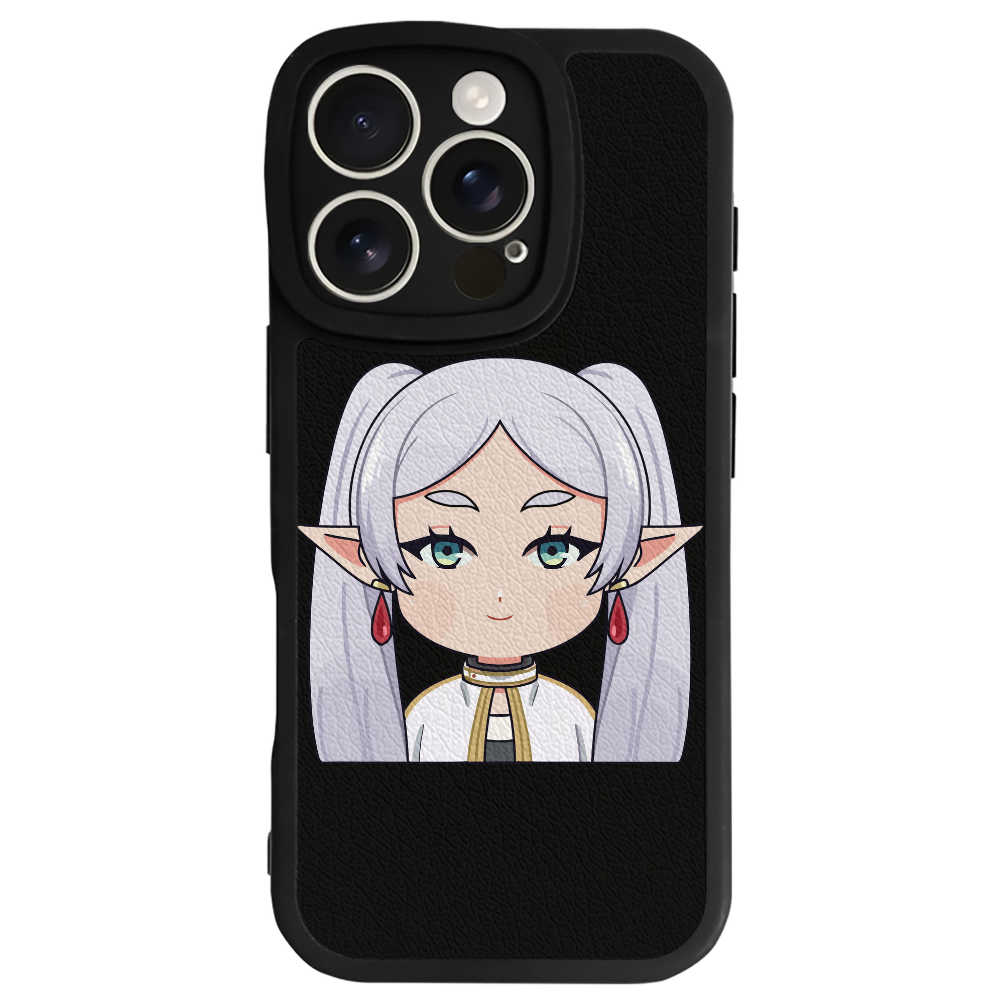 （画像用） 葬送のフリーレン Frieren 【iPhone 16シリーズ対応】シリコンスマホケース（レザー調） 材質：シリコン